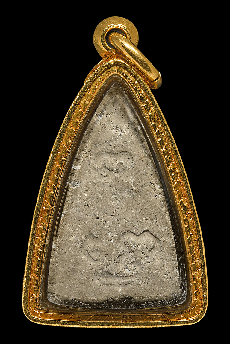 พระพุทโธน้อย พิมพ์กลาง (หม้อน้ำมนต์กลม) บัว 6เม็ด ปี2494