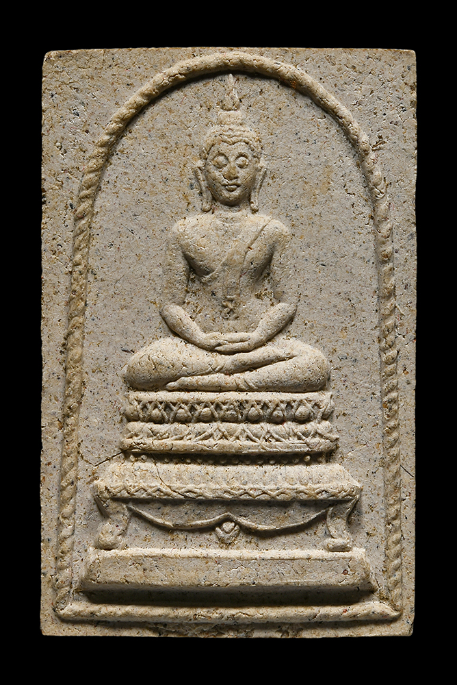 พระสมเด็จฐานสิงห์หลังตราชั่ง ลป.โต๊ะ เนื้อผง ปี2516